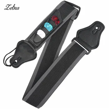 Zebra Nylon Guitar Strap Belt with Three Picks Lightweight Guitar Holder Strap for Acoustic Bass Ukelele Musical Instrument Part
Zebra Nylon Guitar Strap Belt with Three Picks Lightweight Guitar Holder Strap for Acoustic Bass Ukelele Musical Instrument Part