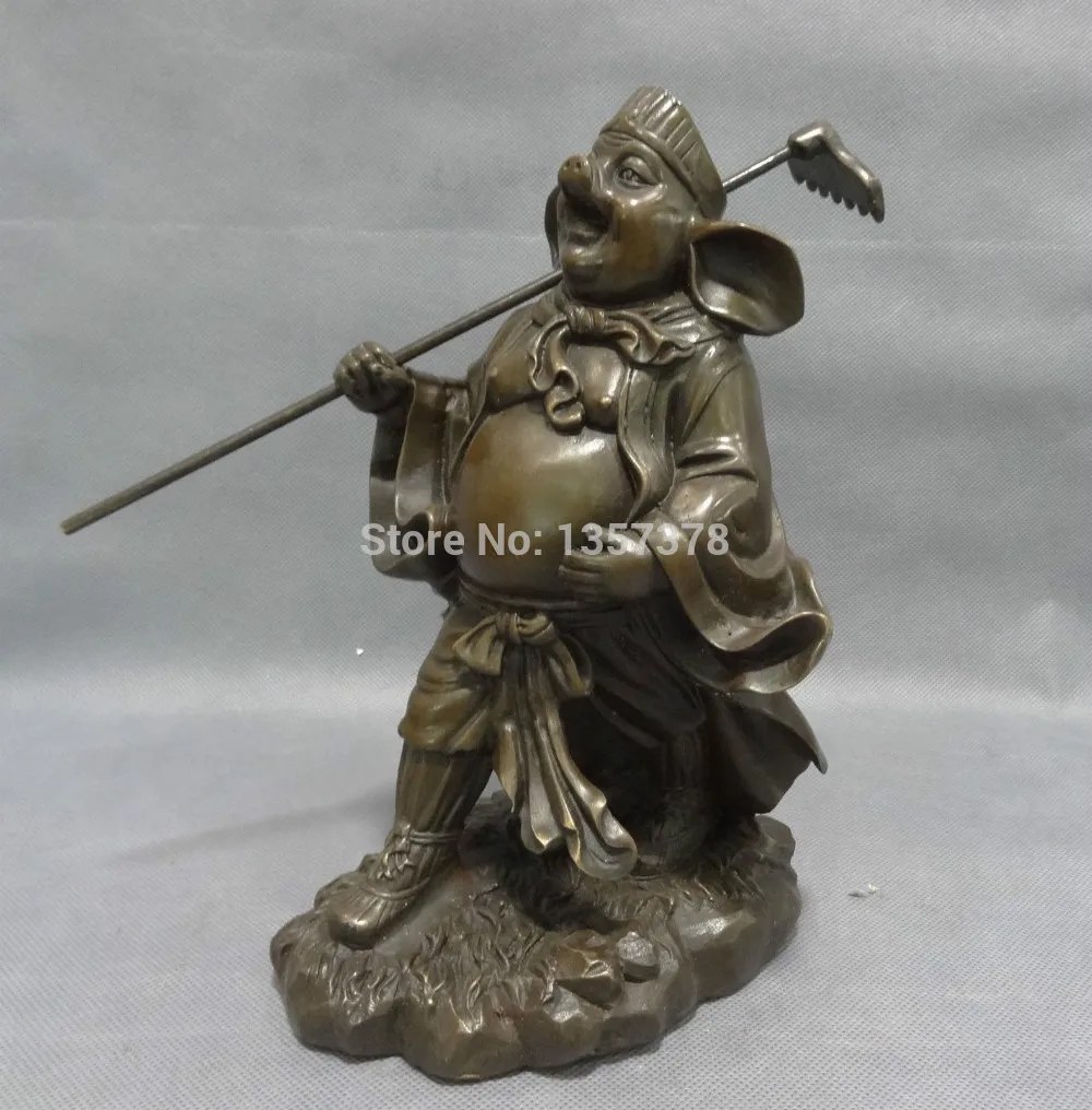 shitou 00929 10" Chinese Pure Bronze FengShui Pig God Zhu BaJie CHO HAKKAI Back Rake Statue
shitou 00929 10" Chinese Pure Bronze FengShui Pig God Zhu BaJie CHO HAKKAI Back Rake Statue