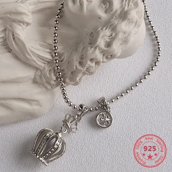 Pure Silver 925 Fashion Vintage Retro Bohemian Ethnic Crown Small Star Charms Beads Charn Pendant Necklace
Pure Silver 925 Fashion Vintage Retro Bohemian Ethnic Crown Small Star Charms Beads Charn Pendant Necklace