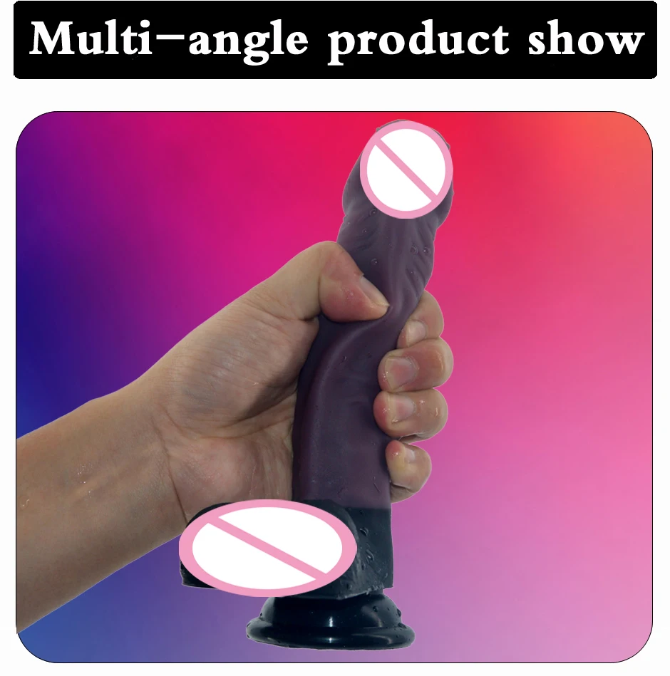 Insert Anus Vagina The Latest Silicone Dildo Innovative Design Solid Penis Skin Texture Hot-Selling Sex Toy For Woman Shop
