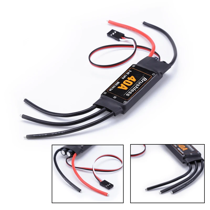 40A Brushless ESC Drone Airplanes Parts Components Accessories Speed Controller Motor RC Toys FPV Durable Quadcopter Helicopter
40A Brushless ESC Drone Airplanes Parts Components Accessories Speed Controller Motor RC Toys FPV Durable Quadcopter Helicopter