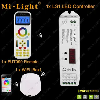 Mi.Light LS1 DC12V 24V 15A 4 in 1 Smart LED Controller for Single Color, CCT, RGB RGBW Strip + 2.4GHz Remote FUT090 + WiFi iBox1
Mi.Light LS1 DC12V 24V 15A 4 in 1 Smart LED Controller for Single Color, CCT, RGB RGBW Strip + 2.4GHz Remote FUT090 + WiFi iBox1