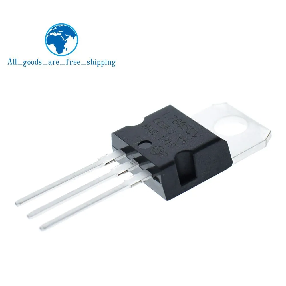 TZT 10pcs/lot New L7805CV voltage regulator TO-220 L7805 7805 5V POSITIVE VOLTAGE REGULATORS
TZT 10pcs/lot New L7805CV voltage regulator TO-220 L7805 7805 5V POSITIVE VOLTAGE REGULATORS