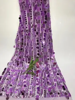 Purple Melody Organza French Laces Fabric 3D Sequins Flower embroidery African Lace Fabrics High Quality 2019 For Wedding
Purple Melody Organza French Laces Fabric 3D Sequins Flower embroidery African Lace Fabrics High Quality 2019 For Wedding