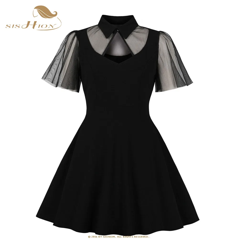 SISHION Gothic Women Sexy Dress VD1041 Short Sleeve Summer Dress Little Mini Vintage Black Dresses 2019 robe vintage
SISHION Gothic Women Sexy Dress VD1041 Short Sleeve Summer Dress Little Mini Vintage Black Dresses 2019 robe vintage