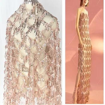 1Yard Sequin Embroidery Fabric Paillette Mesh Fringe Trim African Lace Sewing Dress Clothing Patchword DIY black silver red
1Yard Sequin Embroidery Fabric Paillette Mesh Fringe Trim African Lace Sewing Dress Clothing Patchword DIY black silver red