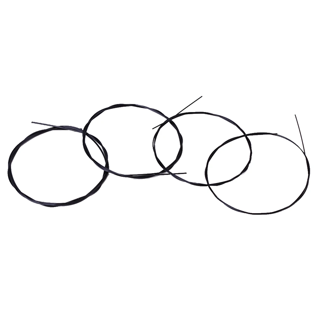 4pcs/Pack Black Nylon Ukulele String Sets Great Accessory Different Diameters 
4pcs/Pack Black Nylon Ukulele String Sets Great Accessory Different Diameters
