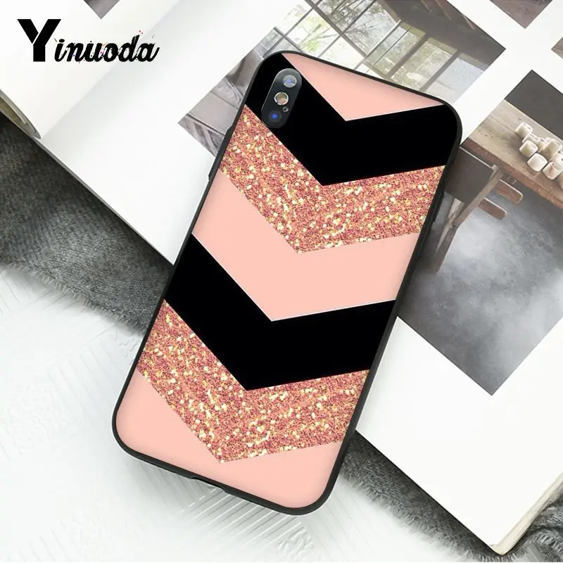 Gold Pink Glitter Marble