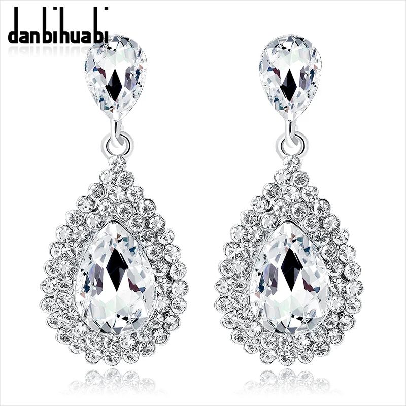 New Fashion Simple Water Drop Rhinestone Earrings For Women Silver Color Long Earrings Costume Fashion Jewelery Party Gift
New Fashion Simple Water Drop Rhinestone Earrings For Women Silver Color Long Earrings Costume Fashion Jewelery Party Gift
