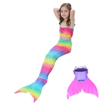 4pcs Children Girls Mermaid Tail Costume Cosplay Baby Kid Swimmable Mermaid Tails with Monofin Bikini Swimming Swimsuit for Girl
4pcs Children Girls Mermaid Tail Costume Cosplay Baby Kid Swimmable Mermaid Tails with Monofin Bikini Swimming Swimsuit for Girl