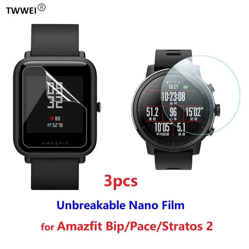 3pcs Amazfit Bip Watch Protect Amazfit Pace 2 Stratos 2 2s Screen Protector (Not Tempered Glass) Nano TPU Protective Film Foil
3pcs Amazfit Bip Watch Protect Amazfit Pace 2 Stratos 2 2s Screen Protector (Not Tempered Glass) Nano TPU Protective Film Foil