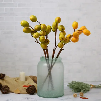 Simulated single loquat ornament living room flower arrangement false fruit bonsai interior furniture decoration false flowers
Simulated single loquat ornament living room flower arrangement false fruit bonsai interior furniture decoration false flowers