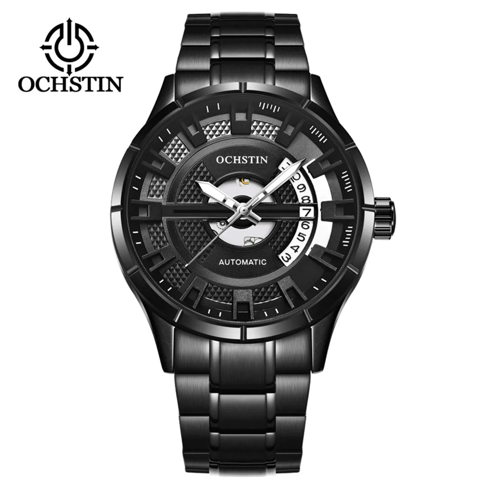Men's Mechanical Wristwatch Men Calendar Automatic Mechanical's Wrist Watch Male Black Stainless Steel Strap Watches
Men's Mechanical Wristwatch Men Calendar Automatic Mechanical's Wrist Watch Male Black Stainless Steel Strap Watches
