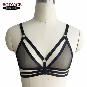 Womens Sexy Lace Sheer Lingerie Body Harness Cage bralette Elastic Bondage Tops See Through Bikini Fetish Erotic Goth Bustier
Womens Sexy Lace Sheer Lingerie Body Harness Cage bralette Elastic Bondage Tops See Through Bikini Fetish Erotic Goth Bustier