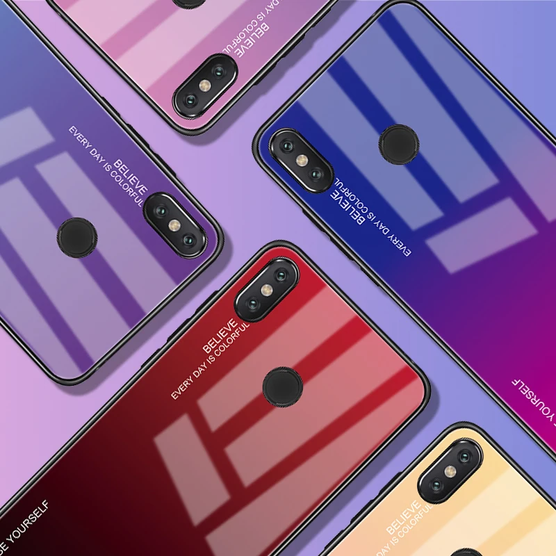 Gradient Tempered Glass Phone Case For Xiaomi Redmi 5 plus 6A Note 5 6 Pro Pocophone F1 Mi Max3 5X A1 A2 Mi8 Lite Cover Housing
Gradient Tempered Glass Phone Case For Xiaomi Redmi 5 plus 6A Note 5 6 Pro Pocophone F1 Mi Max3 5X A1 A2 Mi8 Lite Cover Housing