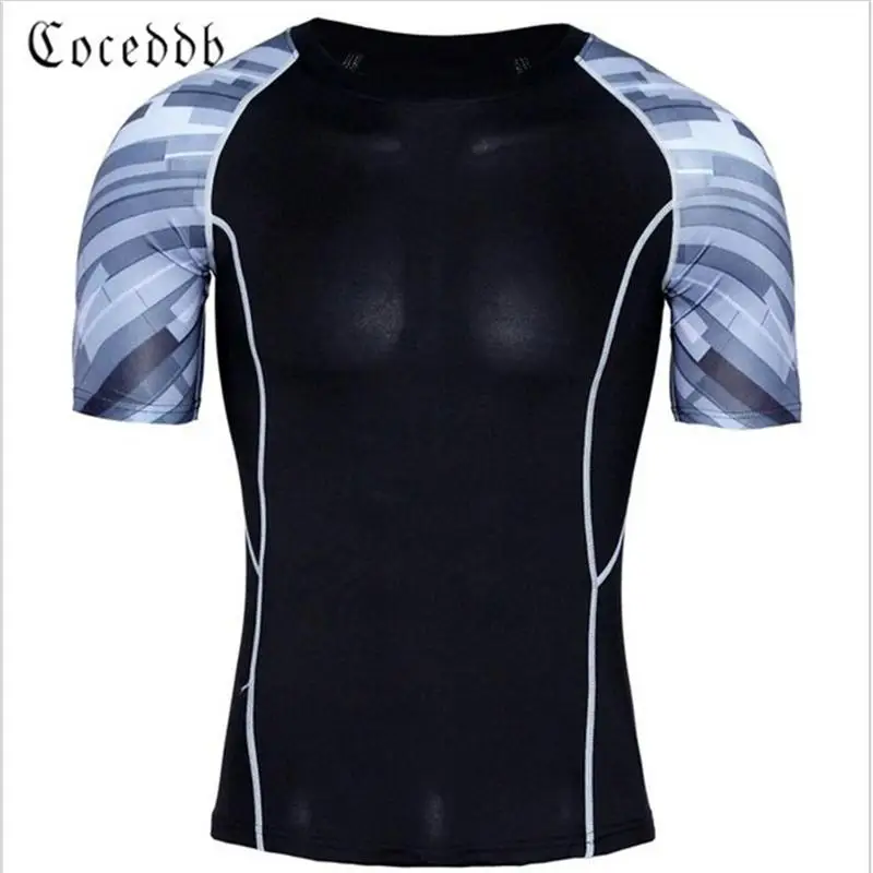 2017 Mens Fitness 3D Prints short Sleeves T Shirt Men Bodybuilding Skin Tight Thermal Compression Shirts COCEDDB Crossfit Worko
2017 Mens Fitness 3D Prints short Sleeves T Shirt Men Bodybuilding Skin Tight Thermal Compression Shirts COCEDDB Crossfit Worko