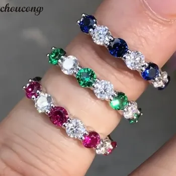 choucong Charm Promise Finger Ring 925 sterling Silver 4mm AAAAA Sona cz Engagement Band Rings For Women Wedding Jewelry 3 color
choucong Charm Promise Finger Ring 925 sterling Silver 4mm AAAAA Sona cz Engagement Band Rings For Women Wedding Jewelry 3 color