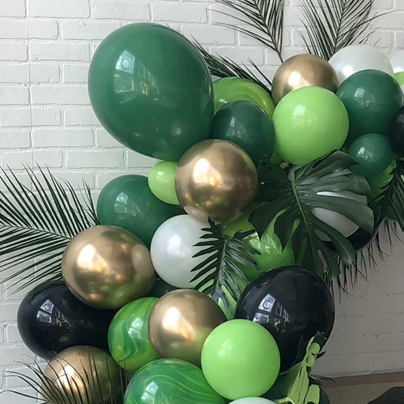 Рождественские декоративные латексные воздушные шары 36 18 12 10 5 дюймов зеленый