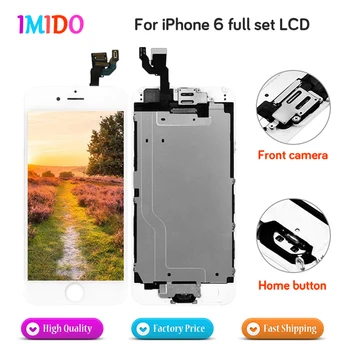 100PCS Full LCD For iPhone 6 LCD Display Touch Screen Home button+Front camera No Dead Pixel Digitizer Assembly Replacement
100PCS Full LCD For iPhone 6 LCD Display Touch Screen Home button+Front camera No Dead Pixel Digitizer Assembly Replacement