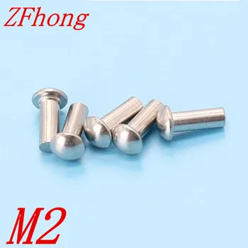 500pcs M2*3/4/5/6/8/10/12/14/16/20/25 2mm Stainless steel half round head solid rivet
500pcs M2*3/4/5/6/8/10/12/14/16/20/25 2mm Stainless steel half round head solid rivet
