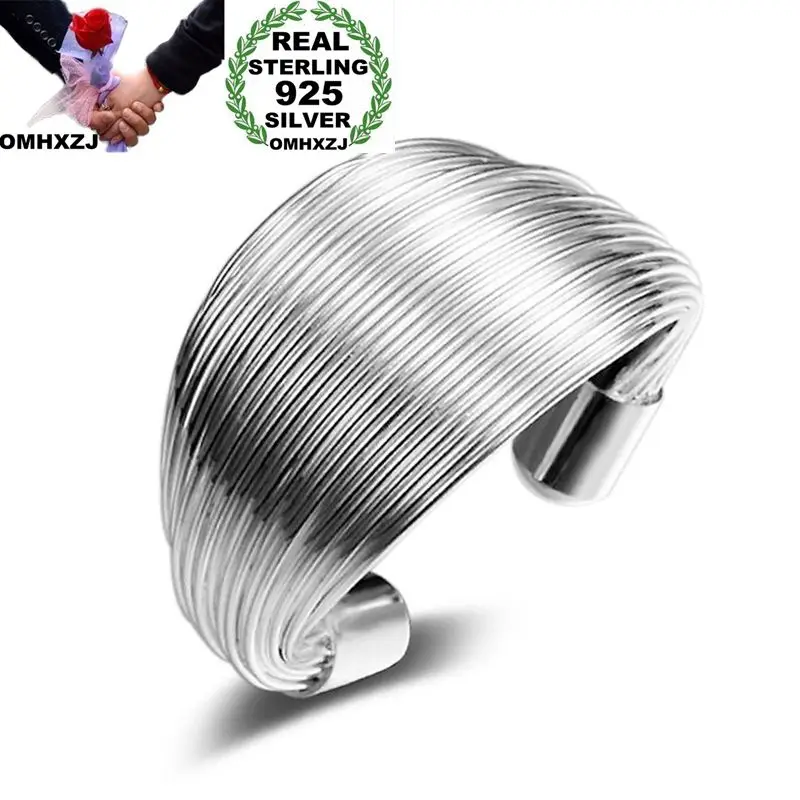 OMHXZJ Wholesale Personality Fashion OL Woman Girl Party Wedding Gift Silver Multi Lines Open 925 Sterling Silver Ring RN245
OMHXZJ Wholesale Personality Fashion OL Woman Girl Party Wedding Gift Silver Multi Lines Open 925 Sterling Silver Ring RN245