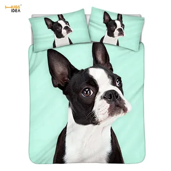 HUGSIDEA High Quality Duvet Cover 3D Boston Terrier Print Bedding Set for Kids Cute Dog Lover Comfortable Bedclothes Pillowcases
HUGSIDEA High Quality Duvet Cover 3D Boston Terrier Print Bedding Set for Kids Cute Dog Lover Comfortable Bedclothes Pillowcases
