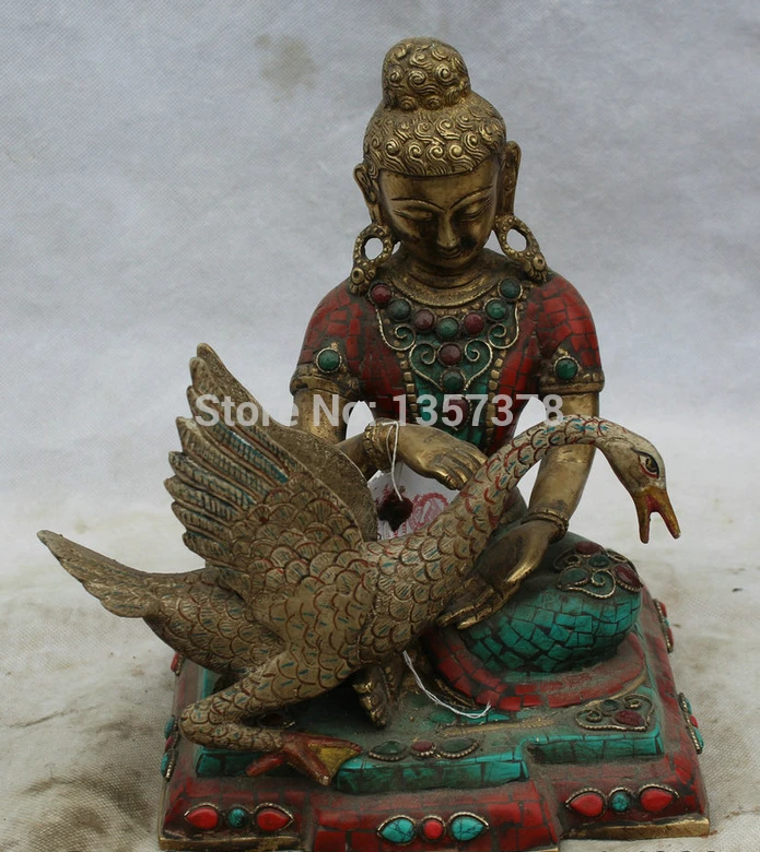 shitou 00527 10" Tibet Red Coral turquoise Bronze 24k Gold Shakyamuni Amitabha swan Statue
shitou 00527 10" Tibet Red Coral turquoise Bronze 24k Gold Shakyamuni Amitabha swan Statue