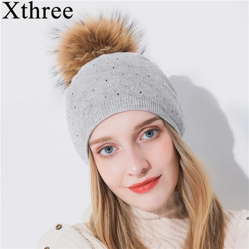 Xthree новая зимняя вязаная шапка для женщин, теплая шерстяная Шапка-бини с помпонами из натурального меха енота, толстая женская шапка
Xthree новая зимняя вязаная шапка для женщин, теплая шерстяная Шапка-бини с помпонами из натурального меха енота, толстая женская шапка