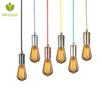 4.5m E27 Vintage Edison Mini Pendant Light Antique Brass Finish Woven Fabric Cord In-Line On/Off Rocker Switch Home Decor
4.5m E27 Vintage Edison Mini Pendant Light Antique Brass Finish Woven Fabric Cord In-Line On/Off Rocker Switch Home Decor