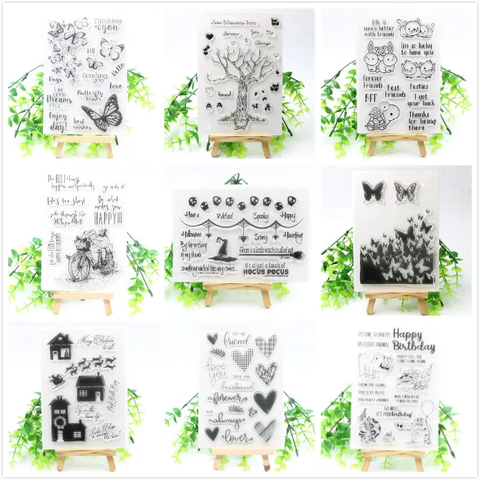 VUAWRTG Christmas/Halloween/Flower/Butterfly/Tree Transparent Clear Silicone Stamp for DIY scrapbooking/Card making
VUAWRTG Christmas/Halloween/Flower/Butterfly/Tree Transparent Clear Silicone Stamp for DIY scrapbooking/Card making