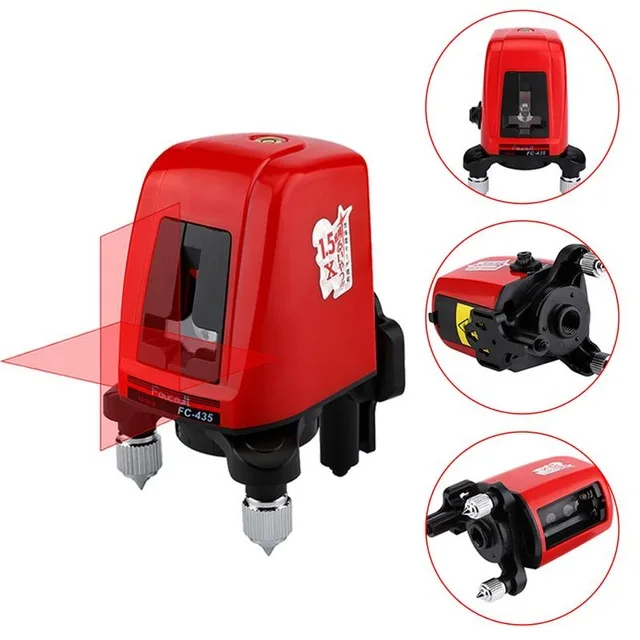 2 Red Laser level Cross Line 1 Point FC-435 Horizonatal Vertival 360 Rotary Self- Leveling Nivel Infrared Ray Diagnostic Tools
2 Red Laser level Cross Line 1 Point FC-435 Horizonatal Vertival 360 Rotary Self- Leveling Nivel Infrared Ray Diagnostic Tools