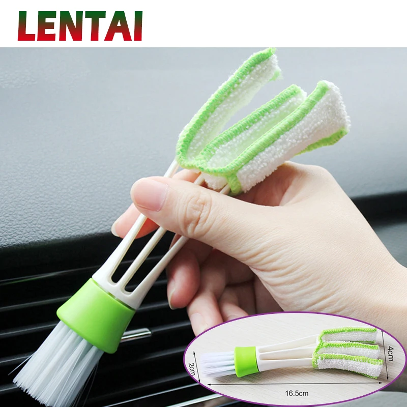 

OVERE 1Pc Car Double-head Cleaning Brush Tool For Mercedes Benz W203 W204 W211 Subaru Forester Impreza XV Audi A4 B8 A6 C5 C6