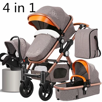 Baby Stroller 4 in 1 with Car Seat For Newborn High View Pram Folding Baby Carriage Travel System carrinho de bebe 3 em 1
Baby Stroller 4 in 1 with Car Seat For Newborn High View Pram Folding Baby Carriage Travel System carrinho de bebe 3 em 1