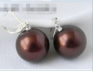 Hot sell Noble- Wholesale FREE SHIPPING DD 18MM Round Coffee Shell Pearl Dangle Silver Earring A0422
Hot sell Noble- Wholesale FREE SHIPPING DD 18MM Round Coffee Shell Pearl Dangle Silver Earring A0422