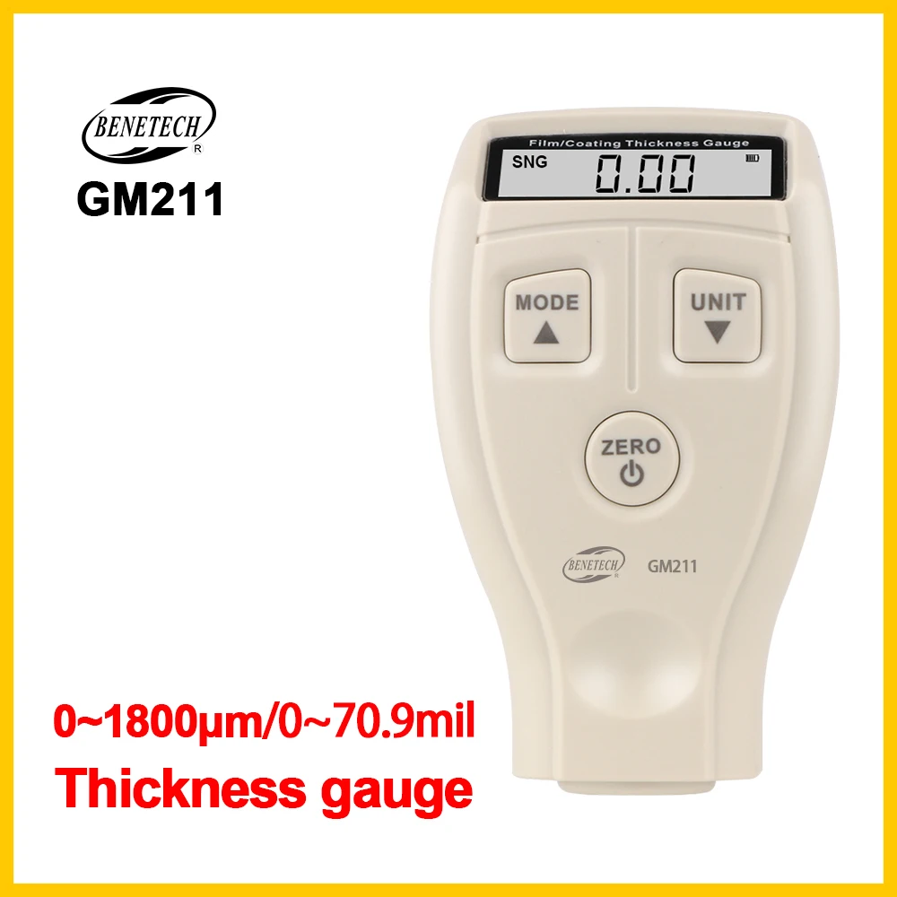 Digital Coating Thickness Coating Thickness Gauge Tester Measuring Tool Width Measuring Instrument GM211-BENETECH
Digital Coating Thickness Coating Thickness Gauge Tester Measuring Tool Width Measuring Instrument GM211-BENETECH