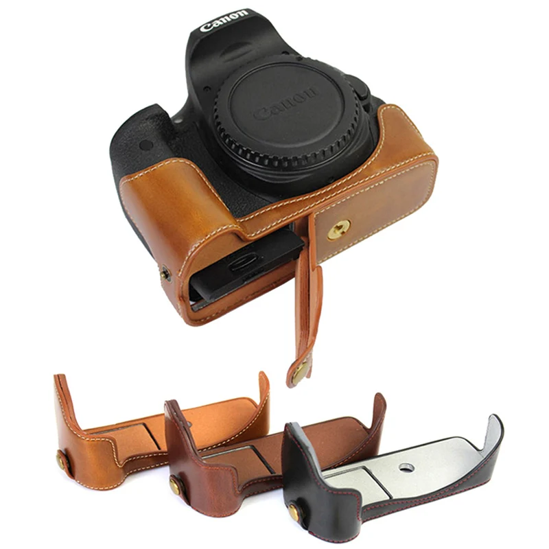 portable Pu Leather Case Half Body Base For Canon EOS 1100D 1200D 1300D 550D DSLR Camera bag cover with Battery Opening
portable Pu Leather Case Half Body Base For Canon EOS 1100D 1200D 1300D 550D DSLR Camera bag cover with Battery Opening