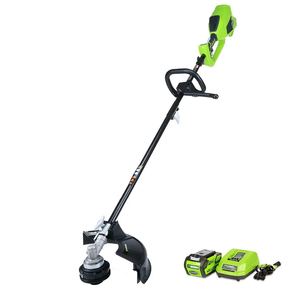 GreenWorks brushless motor 800W powerful Grass Trimmer G-MAX 40V 14-Inch Cordless String Trimmer ,4Ah Battery Charger Included
GreenWorks brushless motor 800W powerful Grass Trimmer G-MAX 40V 14-Inch Cordless String Trimmer ,4Ah Battery Charger Included