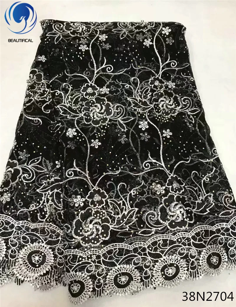 Beautifical french beaded lace fabric 5 yards 2018 french black lace fabrics with beads and stones 5yards/piece for dress 38N27
Beautifical french beaded lace fabric 5 yards 2018 french black lace fabrics with beads and stones 5yards/piece for dress 38N27