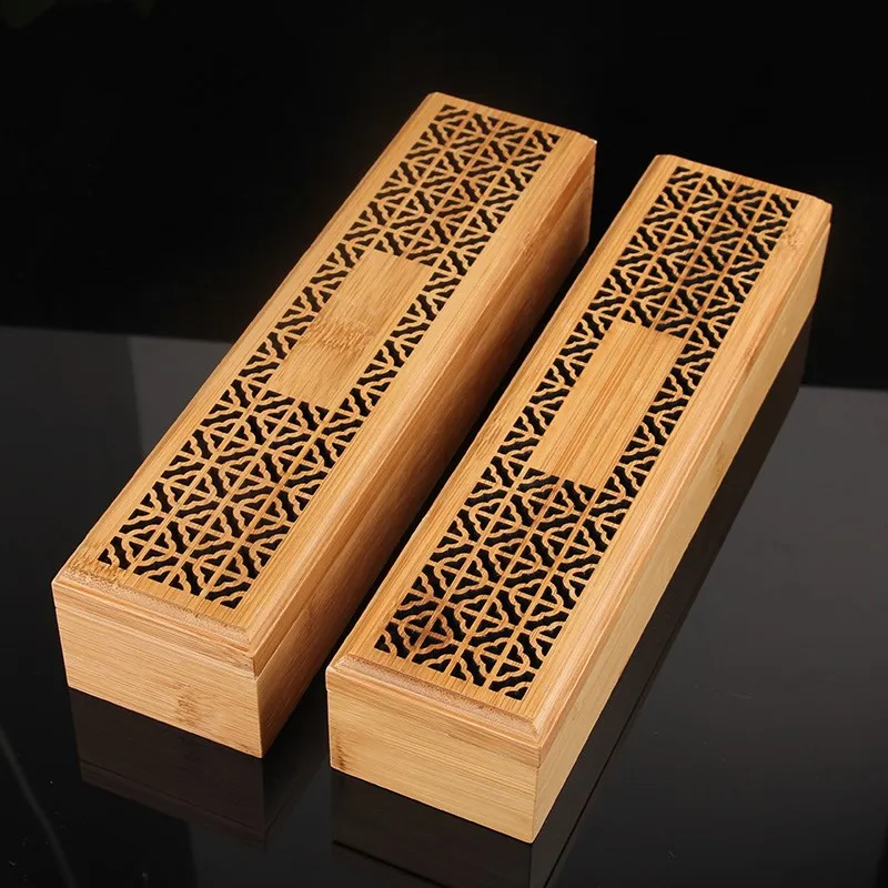 Bamboo Zen Incenso Burners Incense Holder Double Drawer Joss-stick Box Lying Censer Classical Hollow Antique Finish Tea Culture
Bamboo Zen Incenso Burners Incense Holder Double Drawer Joss-stick Box Lying Censer Classical Hollow Antique Finish Tea Culture
