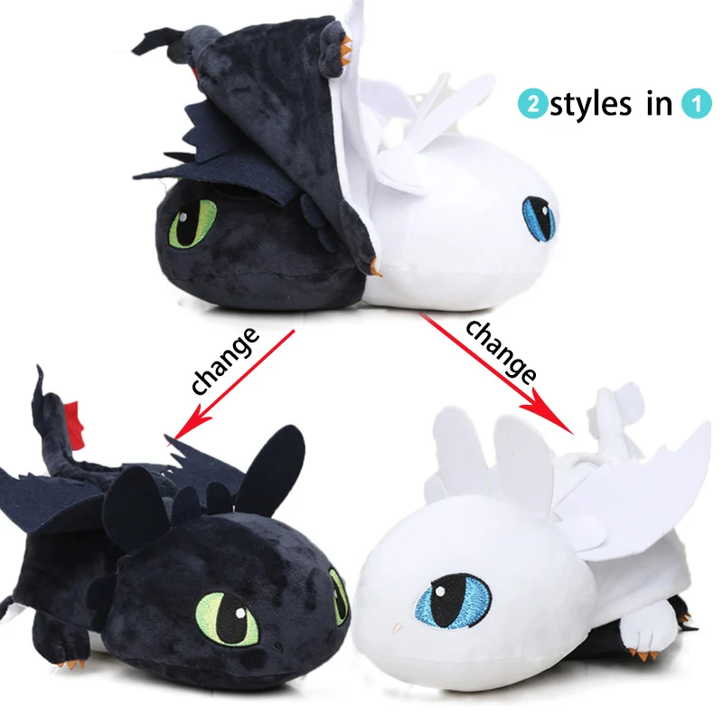 43cm 2 in 1 How to Train Your Dragon 3 Plush Pillow Toy Toothless Night Fury Light Fury White Dragon Stuffed Animal Doll Toys
43cm 2 in 1 How to Train Your Dragon 3 Plush Pillow Toy Toothless Night Fury Light Fury White Dragon Stuffed Animal Doll Toys