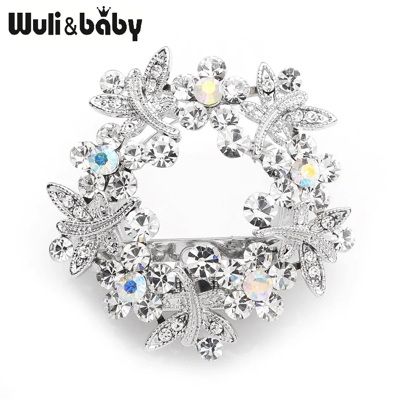 Wuli&baby Sparkling Crystal Dragonfly Flower Scarf Buckle Brooch Pins For Women Jewelry Gift
Wuli&baby Sparkling Crystal Dragonfly Flower Scarf Buckle Brooch Pins For Women Jewelry Gift