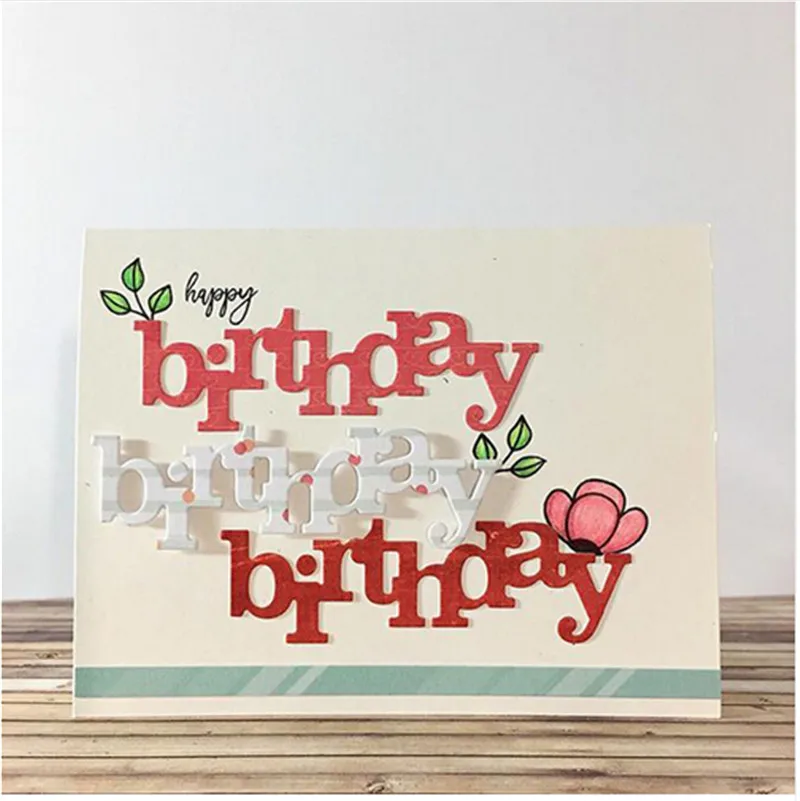 Words Birthday Metal Cutting Dies Stencils For DIY Scrapbooking Decorative Embossing Suit Paper Cards Die Cutting Party Decore
Words Birthday Metal Cutting Dies Stencils For DIY Scrapbooking Decorative Embossing Suit Paper Cards Die Cutting Party Decore