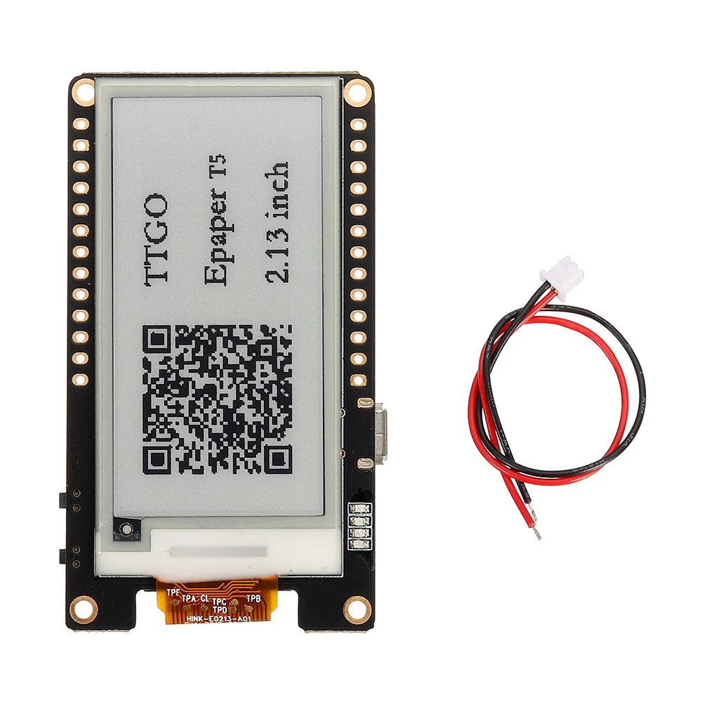 T5 V2.0 WiFi Wireless Module bluetooth Base ESP-32 2.13 ePaper Display Development Board
T5 V2.0 WiFi Wireless Module bluetooth Base ESP-32 2.13 ePaper Display Development Board