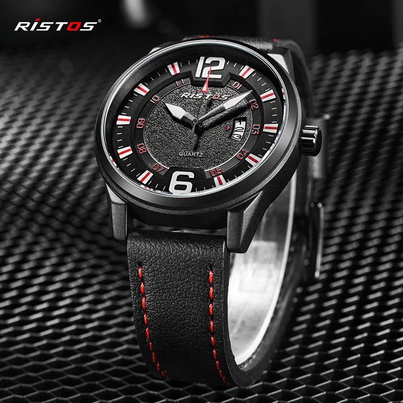 RISTOS Military Men Relogio Hombre Sport Quartz Watch Genuine Leather Watches Fashion Wristwatch Reloj Masculino Hombre 9328
RISTOS Military Men Relogio Hombre Sport Quartz Watch Genuine Leather Watches Fashion Wristwatch Reloj Masculino Hombre 9328