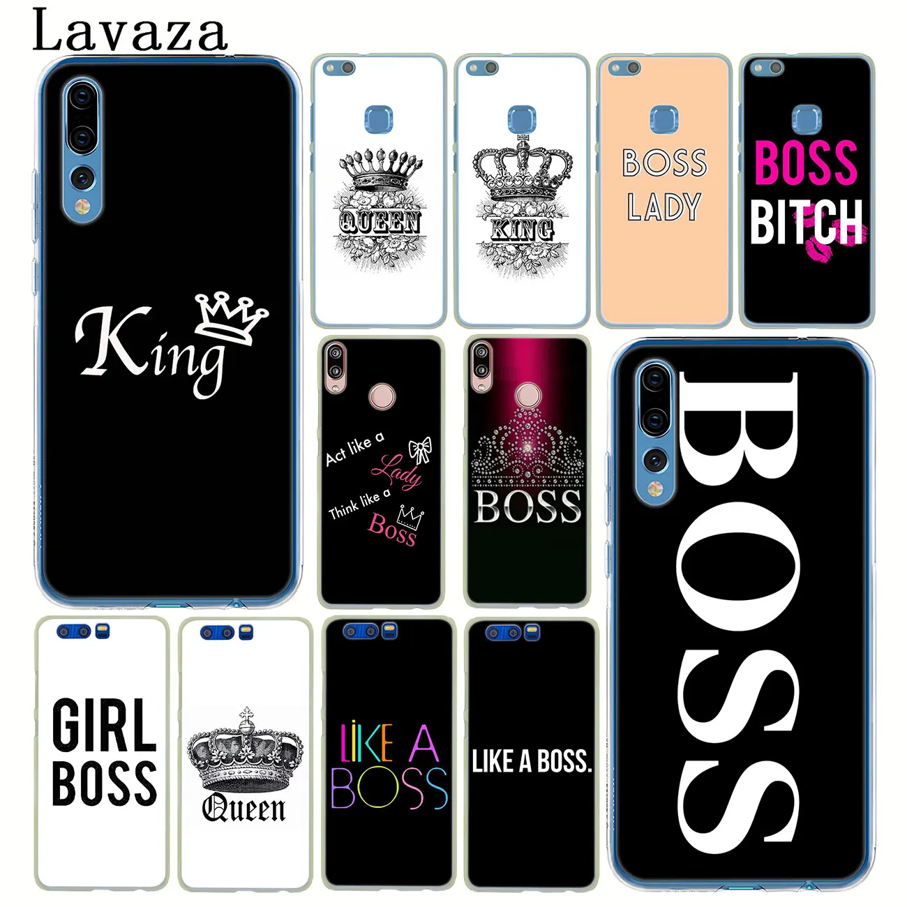 Lavaza boss King queen Hard Phone Case for Huawei P30 Pro P20 P10 P9 Plus P8 Lite Mini 2016 2017 P smart Z 2019 Cover
Lavaza boss King queen Hard Phone Case for Huawei P30 Pro P20 P10 P9 Plus P8 Lite Mini 2016 2017 P smart Z 2019 Cover
