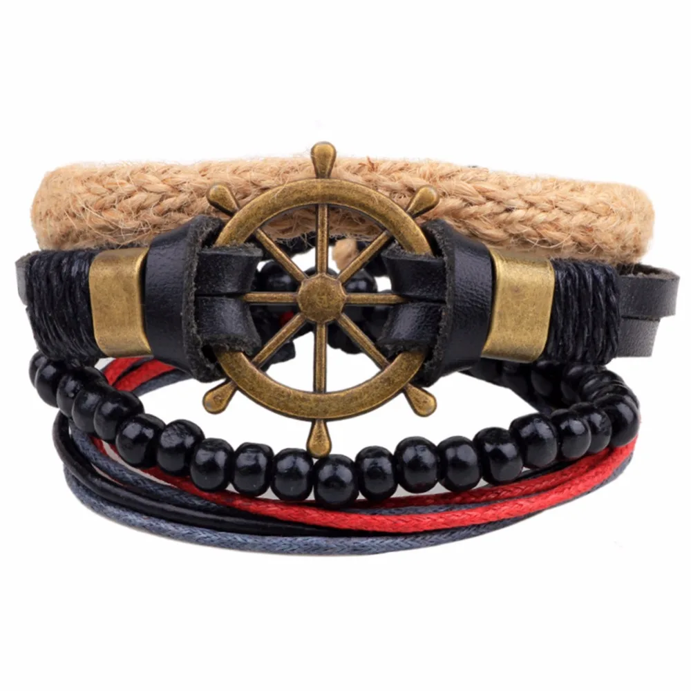 Druzy Adjustable Men Women Genuine Cow Leather and Hemp Rope Wrap Bracelet Bronze Rudder Wood Bead Charm Bracelet Cuff Jewelry
Druzy Adjustable Men Women Genuine Cow Leather and Hemp Rope Wrap Bracelet Bronze Rudder Wood Bead Charm Bracelet Cuff Jewelry