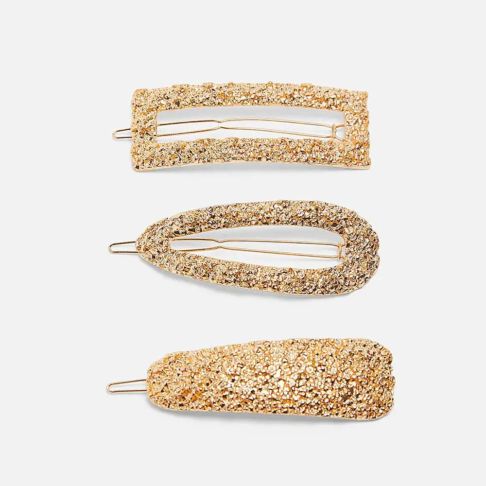 Dvacaman ZA Fast Fashion Metal Hair Clip Set for Women Geometric Gold Color Maxi Barrettes Party Hair Accessories Baby Bobby Pin
Dvacaman ZA Fast Fashion Metal Hair Clip Set for Women Geometric Gold Color Maxi Barrettes Party Hair Accessories Baby Bobby Pin