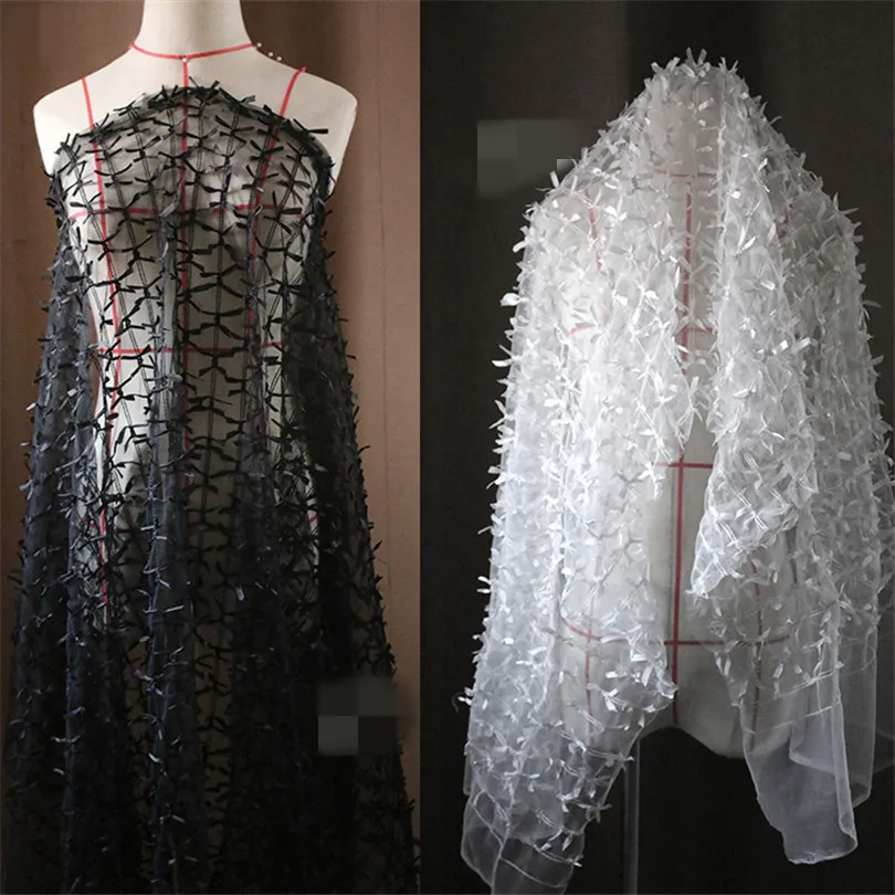 45cm*150cm/piece Perspective mesh three-dimensional texture embroidery bow fabric embroidery mesh fabric designer original fabri
45cm*150cm/piece Perspective mesh three-dimensional texture embroidery bow fabric embroidery mesh fabric designer original fabri
