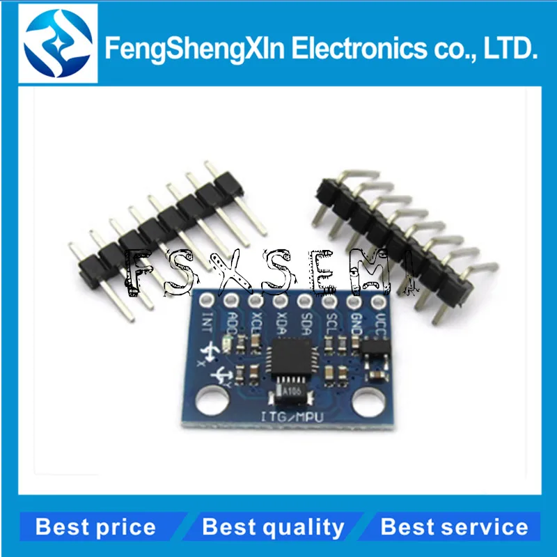 GY-521 MPU-6050 MPU6050 Module 3 Axis analog gyro sensors+ 3 Axis Accelerometer Module Three dimensional Angle sensor
GY-521 MPU-6050 MPU6050 Module 3 Axis analog gyro sensors+ 3 Axis Accelerometer Module Three dimensional Angle sensor
