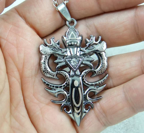 5pcs 55*35MM Ashion Retro ANTIQUE SILVER Charm cute Dragon Pendant & necklace A89
5pcs 55*35MM Ashion Retro ANTIQUE SILVER Charm cute Dragon Pendant & necklace A89